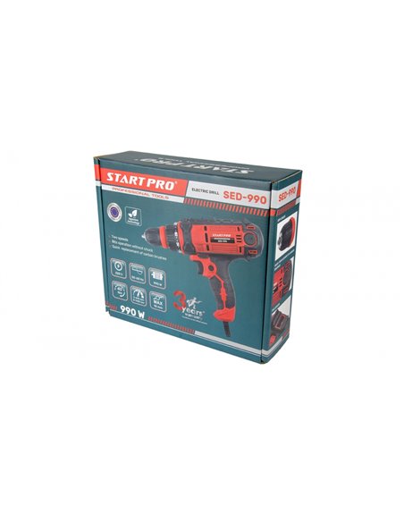 Дрель-шуруповерт электрический Start Pro SED-990