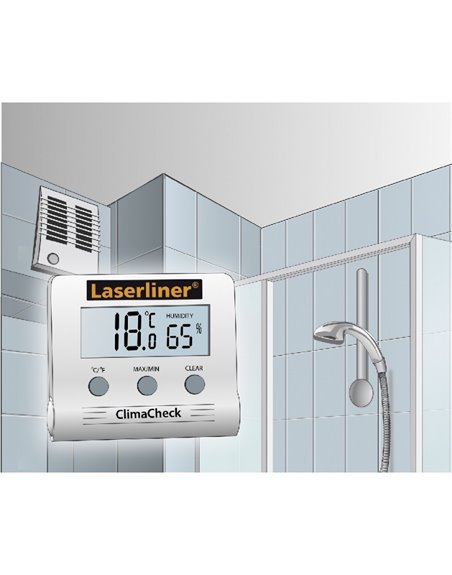 Електротермометр + гігрометр LASERLINER ClimaCheck (082.028A)