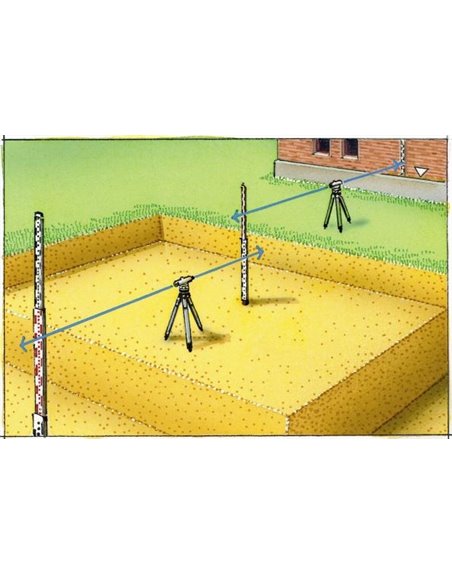 Нивелирная рейка 4м LASERLINER Teleskop-Nivellierlatte 4m (080.42)