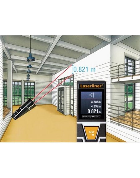 Лазерний дальномер 30м LASERLINER LaserRange-Master T3 (080.840A)