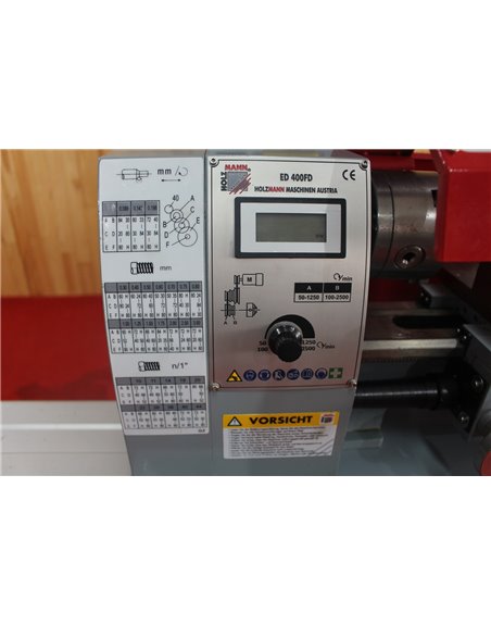 Токарный станок по металлу Holzmann ED 400FD (ED400FD_230V)