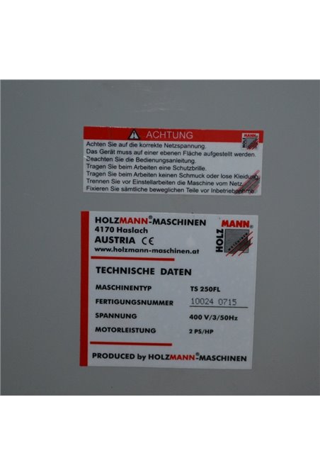 Циркулярна пилка (230 Вт) Holzmann TS 250 FL (TS250FL_230V)
