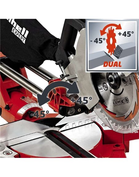 Пила торцювальна Einhell TE-SM 2534 Dual New (4300870)