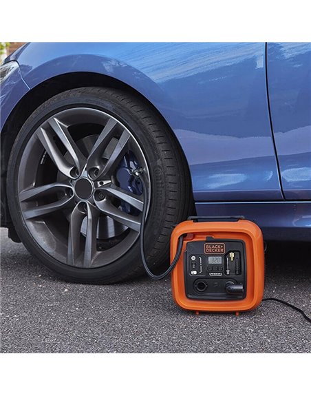 Автомобільний компресор (автокомпресор) BLACK+DECKER ASI 200