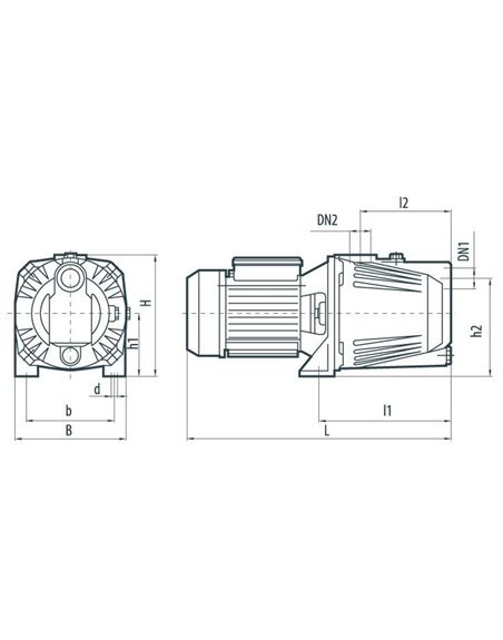 Поверхностный насос Насосы+ JET110B (4823072200163)