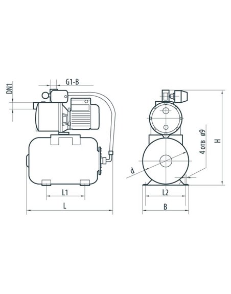 Насосная станция Насосы+ AUJS 60/24LSS (4823072204871)