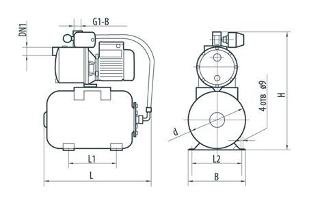 Насосная станция Насосы+ AUJS 80/24LSS (4823072204895)