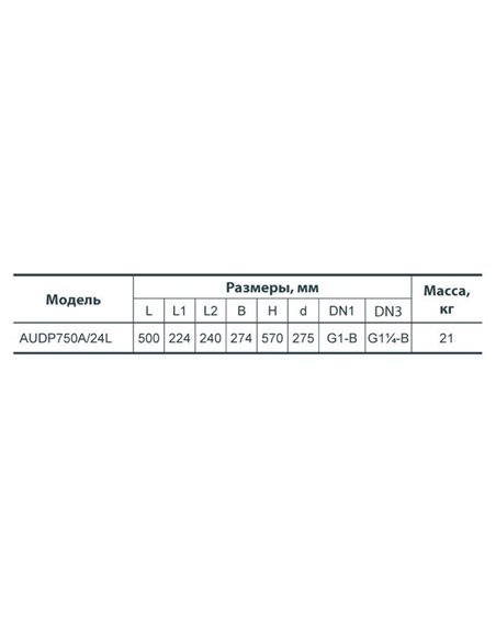 Насосная станция Насосы+ AUDP 750A/24L (4823072204505)