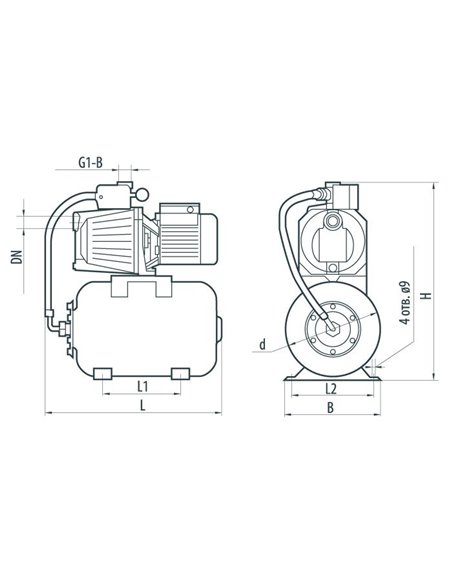 Насосная станция Насосы+ AUJET 80В/24L (4823072204529)