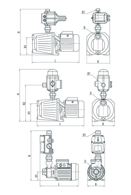 Насосная станция Насосы+ AUJSWm 15M/E1(А) (4823072205298)