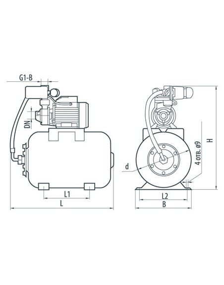 Насосная станция Sprut AUQB 70/24L (4823072204628)