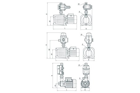 Насосная станция Насосы+ AUJET 80B/E2 (4823072205588)