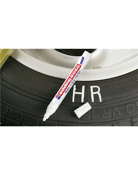 Маркер для резинових поверхонь 2-4 мм (білий) Edding Tire 8050 (e-8050)