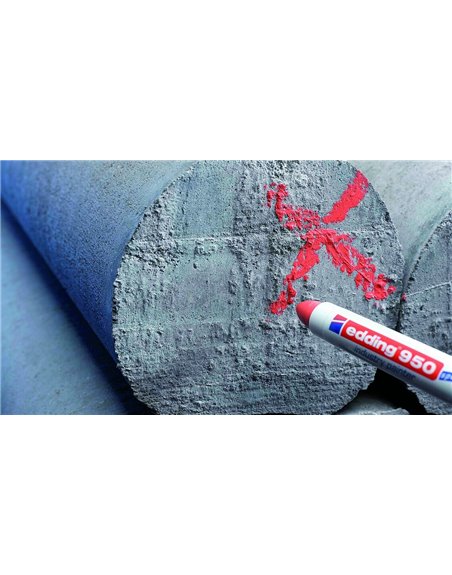 Маркер для грубих поверхонь 10 мм (червоний) Edding Industry Painter 950 (e-950/02)