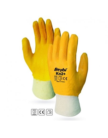 Перчатки рабочие с нитрилом Beybi ELK2-plus (Kn2+)