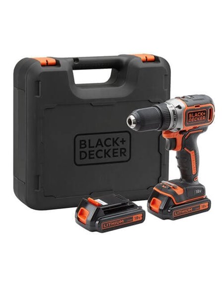 Акумуляторна дрель-шуруповёрт BLACK&DECKER BL186KB