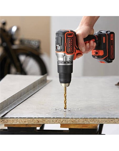 Акумуляторна дрель-шуруповёрт BLACK&DECKER BL186KB