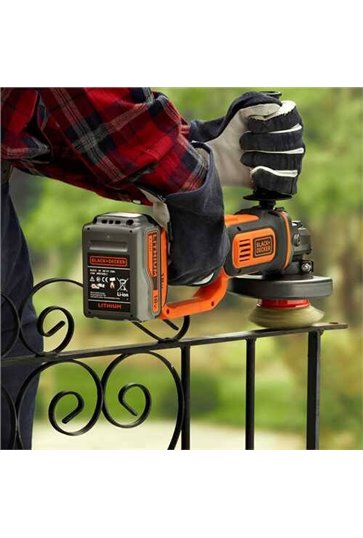Акумуляторна угловая шлифмашина BLACK&DECKER BCG720M1