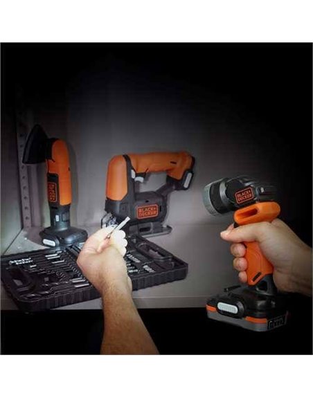 Набір з 4 електроінструментів BLACK&DECKER BDCK123S2S