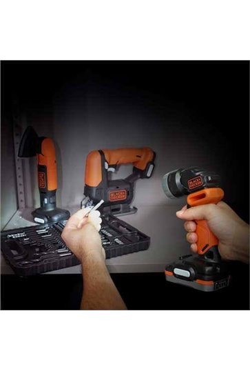 Набір з 4 електроінструментів BLACK&DECKER BDCK123S2S