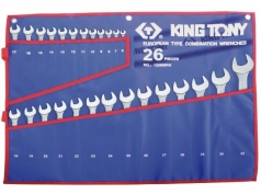 Набор ключей комби 6-32 мм (26 шт.) KING TONY (1226MRN)